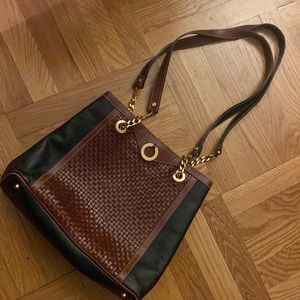 Bally Vintage Weaved Shoulder Bag